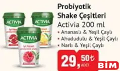 ACTİVİA PROBİYOTİK SHAKE ÇEŞİTLERİ 200 ML fiyat ve kampanya bilgisi
